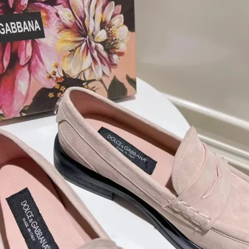 Replica Dolce & Gabbana D&G Leather Shoes For Women #1400756 $122.00 USD for Wholesale