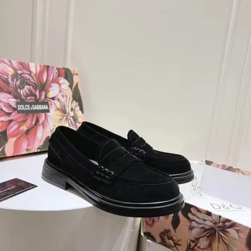 Wholesale Dolce &amp; Gabbana D&amp;G Leather Shoes For Women #1400758 $122.00 USD, Wholesale Quality Replica Dolce &amp; Gabbana D&amp;G Leather Shoes