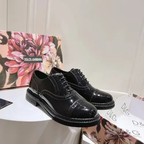 Wholesale Dolce &amp; Gabbana D&amp;G Leather Shoes For Women #1400760 $122.00 USD, Wholesale Quality Replica Dolce &amp; Gabbana D&amp;G Leather Shoes