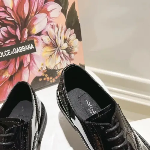 Replica Dolce & Gabbana D&G Leather Shoes For Women #1400760 $122.00 USD for Wholesale