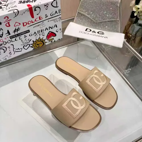 Wholesale Dolce &amp; Gabbana D&amp;G Slippers For Women #1400791 $82.00 USD, Wholesale Quality Replica Dolce &amp; Gabbana D&amp;G Slippers