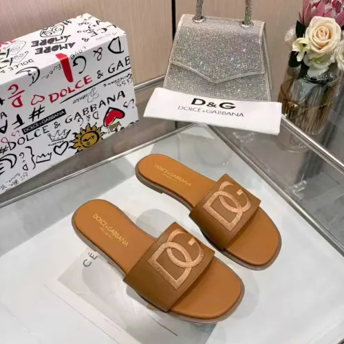 Wholesale Dolce &amp; Gabbana D&amp;G Slippers For Women #1400792 $82.00 USD, Wholesale Quality Replica Dolce &amp; Gabbana D&amp;G Slippers