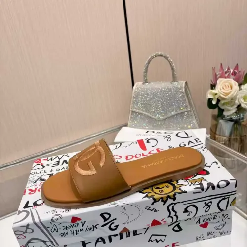 Replica Dolce & Gabbana D&G Slippers For Women #1400792 $82.00 USD for Wholesale
