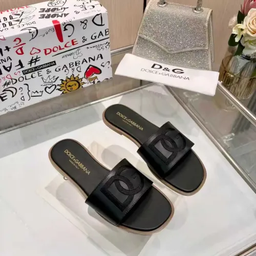 Wholesale Dolce &amp; Gabbana D&amp;G Slippers For Women #1400795 $82.00 USD, Wholesale Quality Replica Dolce &amp; Gabbana D&amp;G Slippers