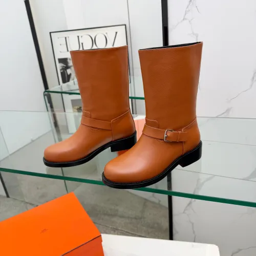 Replica Hermes Boots For Women #1400802 $160.00 USD for Wholesale