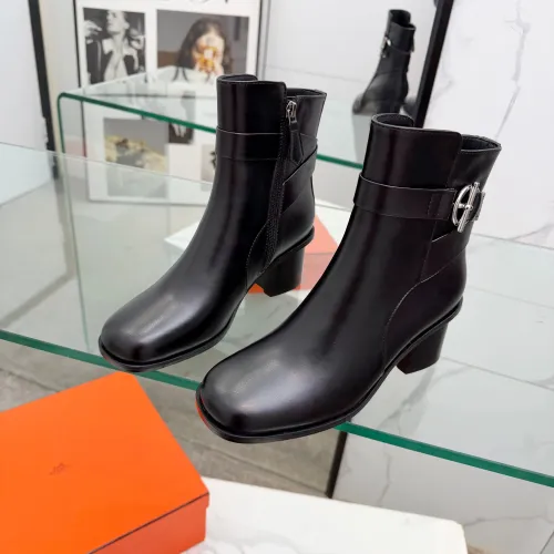 Replica Hermes Boots For Women #1400805 $145.00 USD for Wholesale