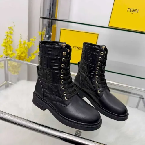 Replica Fendi Fashion Boots For Women #1400814 $118.00 USD for Wholesale