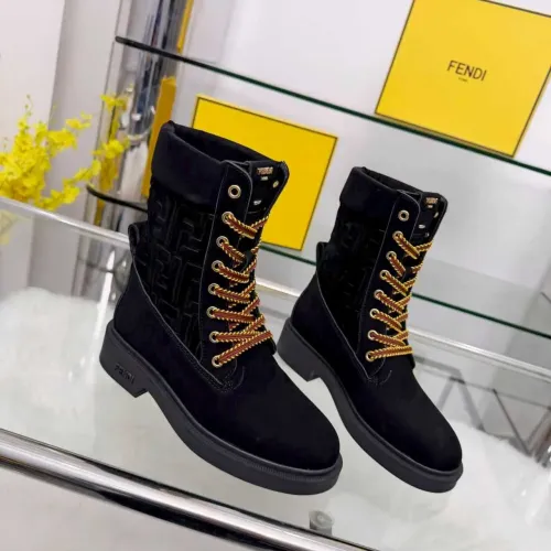 Replica Fendi Fashion Boots For Women #1400817 $125.00 USD for Wholesale