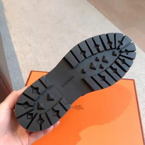 Replica Hermes Leather Shoes For Women #1400935 $112.00 USD for Wholesale