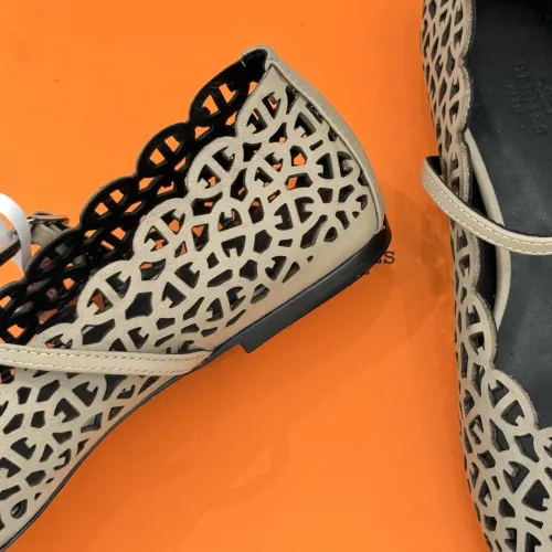 Replica Hermes Flat Shoes For Women #1400936 $112.00 USD for Wholesale
