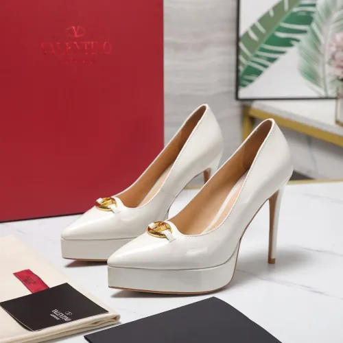 Wholesale Valentino High-Heeled Shoes For Women #1401127 $125.00 USD, Wholesale Quality Replica Valentino High-Heeled Shoes