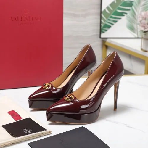Wholesale Valentino High-Heeled Shoes For Women #1401129 $125.00 USD, Wholesale Quality Replica Valentino High-Heeled Shoes