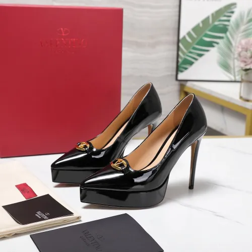 Wholesale Valentino High-Heeled Shoes For Women #1401130 $125.00 USD, Wholesale Quality Replica Valentino High-Heeled Shoes