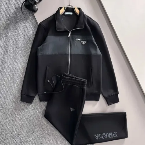 Wholesale Prada Tracksuits Long Sleeved For Men #1401137 $125.00 USD, Wholesale Quality Replica Prada Tracksuits