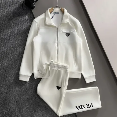 Wholesale Prada Tracksuits Long Sleeved For Men #1401138 $125.00 USD, Wholesale Quality Replica Prada Tracksuits