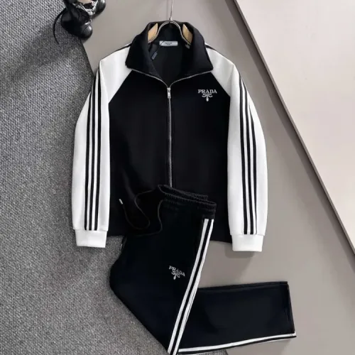 Wholesale Prada Tracksuits Long Sleeved For Men #1401141 $125.00 USD, Wholesale Quality Replica Prada Tracksuits