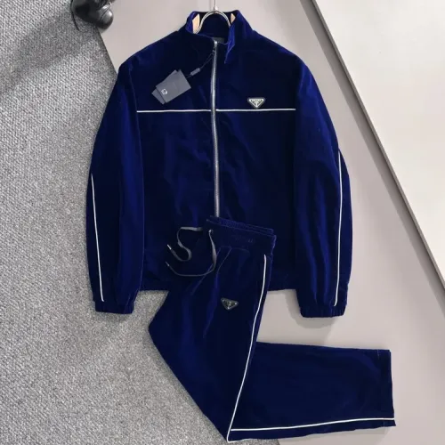 Wholesale Prada Tracksuits Long Sleeved For Men #1401144 $125.00 USD, Wholesale Quality Replica Prada Tracksuits