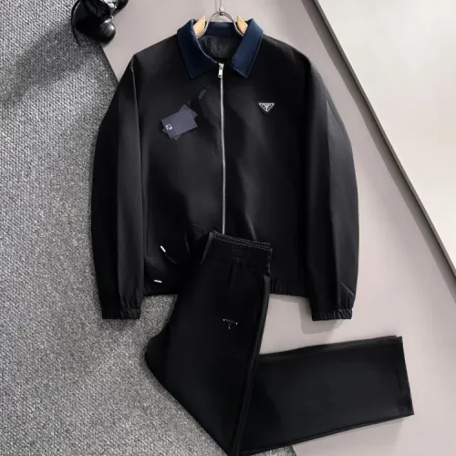 Wholesale Prada Tracksuits Long Sleeved For Men #1401146 $125.00 USD, Wholesale Quality Replica Prada Tracksuits