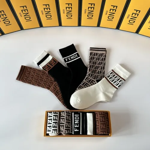 Replica Fendi Socks #1401190 $29.00 USD for Wholesale