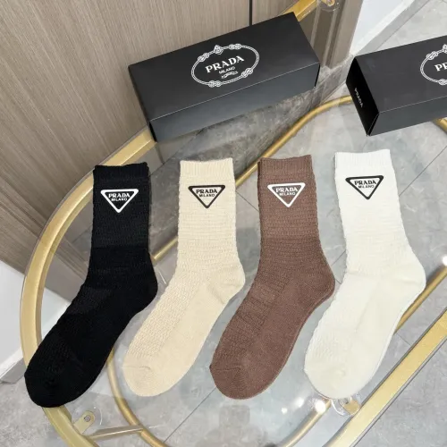 Wholesale Prada Socks #1401476 $34.00 USD, Wholesale Quality Replica Prada Socks