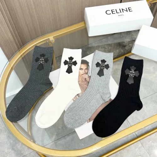 Wholesale Chrome Hearts Socks #1401477 $34.00 USD, Wholesale Quality Replica Chrome Hearts Socks