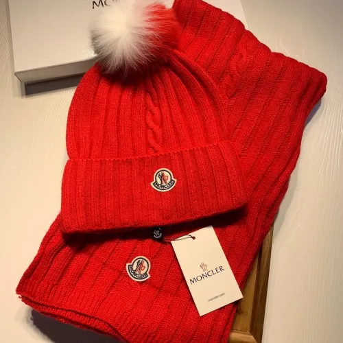 Wholesale Moncler Hat and Scarf Set #1401859 $60.00 USD, Wholesale Quality Replica Moncler Hat and Scarf and Glove Set