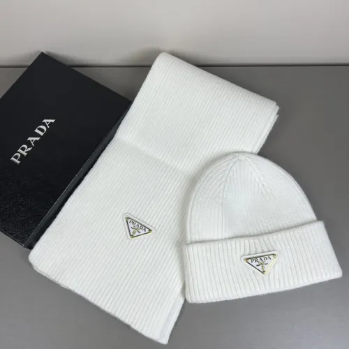 Wholesale Prada Hat and Scarf Set #1401875 $45.00 USD, Wholesale Quality Replica Prada Hat and Scarf and Glove Set
