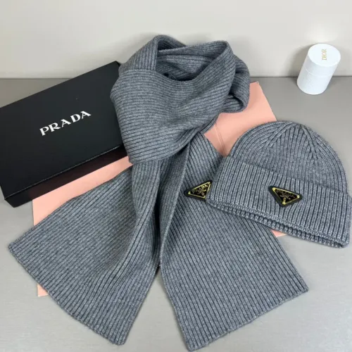 Replica Prada Hat and Scarf Set #1401877 $45.00 USD for Wholesale