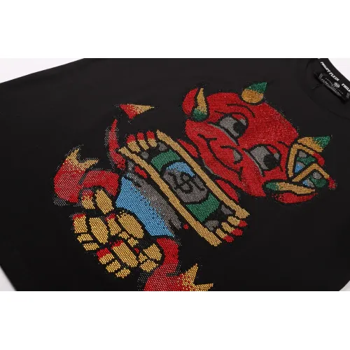 Replica Philipp Plein PP Oversize T-Shirts Short Sleeved For Men #1401947 $29.00 USD for Wholesale