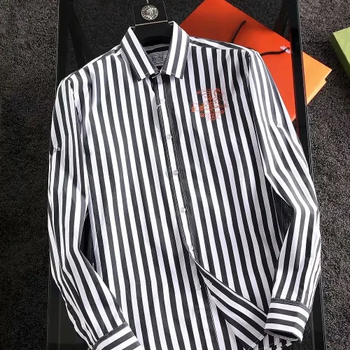 Wholesale Hermes Shirts Long Sleeved For Men #1402043 $40.00 USD, Wholesale Quality Replica Hermes Shirts