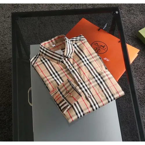 Replica Burberry Shirts Long Sleeved For Men #1402051 $39.00 USD for Wholesale