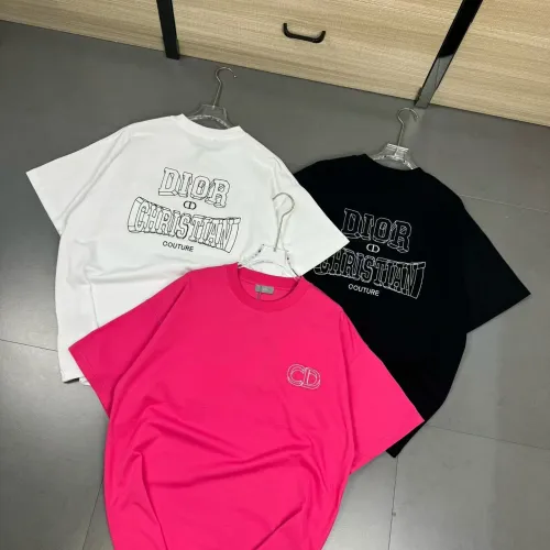Replica Christian Dior T-Shirts Short Sleeved For Unisex #1402124 $32.00 USD for Wholesale