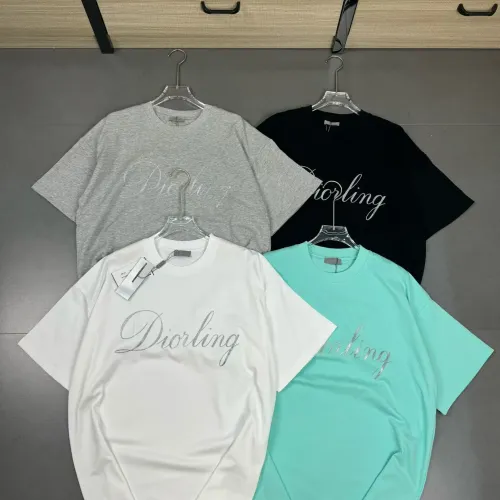 Replica Christian Dior T-Shirts Short Sleeved For Unisex #1402224 $32.00 USD for Wholesale