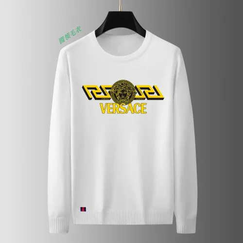 Wholesale Versace Sweaters Long Sleeved For Men #1402454 $48.00 USD, Wholesale Quality Replica Versace Sweaters