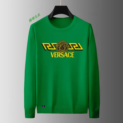 Wholesale Versace Sweaters Long Sleeved For Men #1402457 $48.00 USD, Wholesale Quality Replica Versace Sweaters