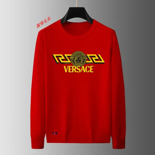 Wholesale Versace Sweaters Long Sleeved For Men #1402458 $48.00 USD, Wholesale Quality Replica Versace Sweaters