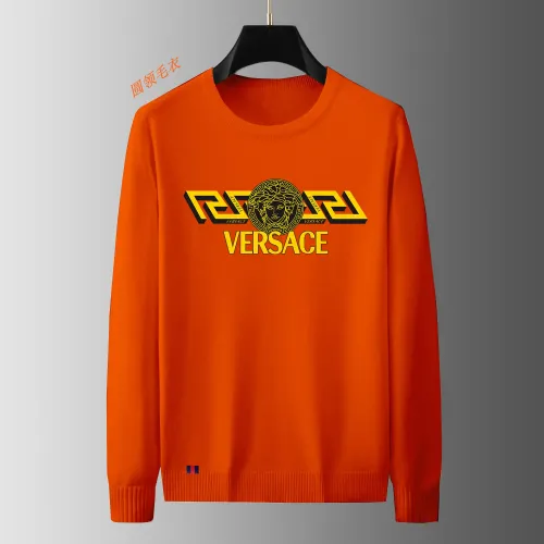 Wholesale Versace Sweaters Long Sleeved For Men #1402459 $48.00 USD, Wholesale Quality Replica Versace Sweaters