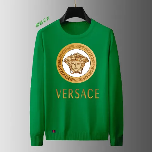 Wholesale Versace Sweaters Long Sleeved For Men #1402464 $48.00 USD, Wholesale Quality Replica Versace Sweaters