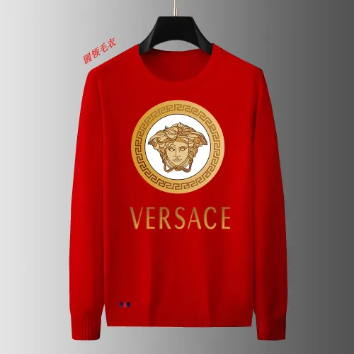 Wholesale Versace Sweaters Long Sleeved For Men #1402465 $48.00 USD, Wholesale Quality Replica Versace Sweaters