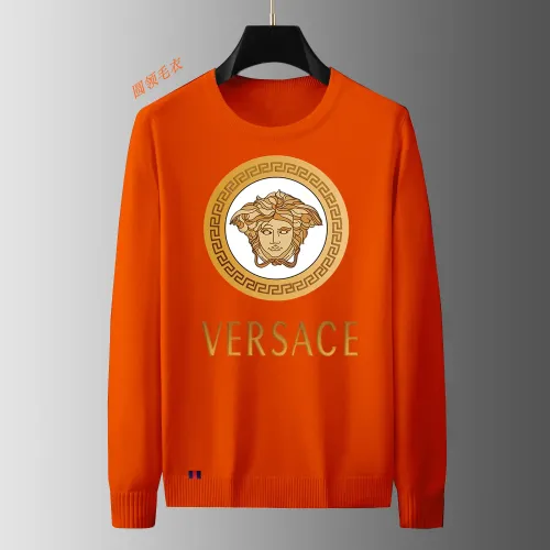 Wholesale Versace Sweaters Long Sleeved For Men #1402466 $48.00 USD, Wholesale Quality Replica Versace Sweaters