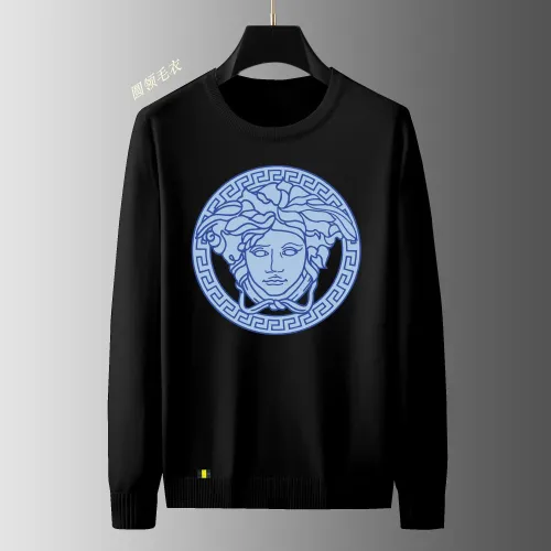 Wholesale Versace Sweaters Long Sleeved For Men #1402469 $48.00 USD, Wholesale Quality Replica Versace Sweaters
