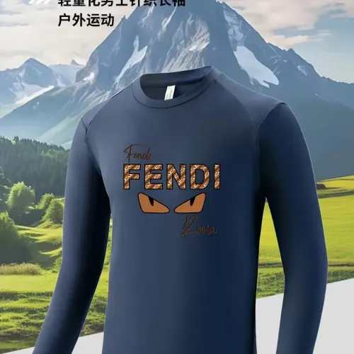 Wholesale Fendi T-Shirts Long Sleeved For Men #1402550 $42.00 USD, Wholesale Quality Replica Fendi T-Shirts
