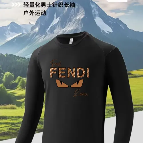 Wholesale Fendi T-Shirts Long Sleeved For Men #1402551 $42.00 USD, Wholesale Quality Replica Fendi T-Shirts