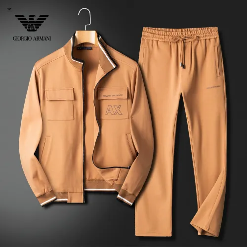 Wholesale Armani Tracksuits Long Sleeved For Men #1402688 $85.00 USD, Wholesale Quality Replica Armani Tracksuits