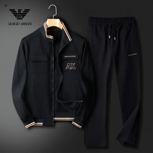 Wholesale Armani Tracksuits Long Sleeved For Men #1402689 $85.00 USD, Wholesale Quality Replica Armani Tracksuits