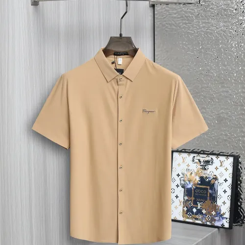 Wholesale Salvatore Ferragamo Shirts Short Sleeved For Men #1402768 $52.00 USD, Wholesale Quality Replica Salvatore Ferragamo Shirts