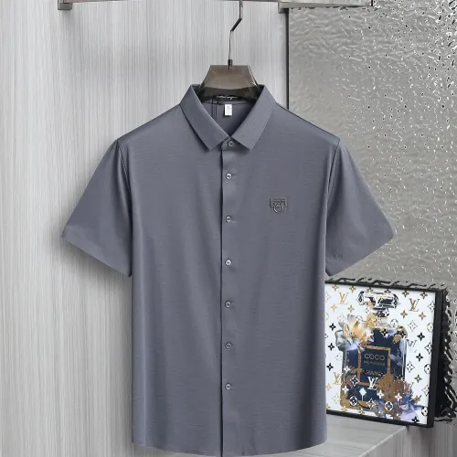 Wholesale Salvatore Ferragamo Shirts Short Sleeved For Men #1402773 $52.00 USD, Wholesale Quality Replica Salvatore Ferragamo Shirts