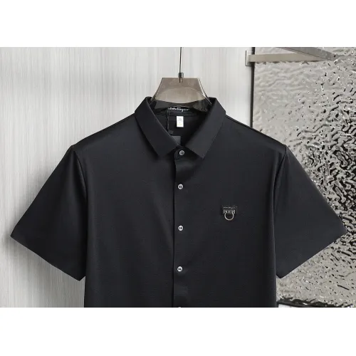 Replica Salvatore Ferragamo Shirts Short Sleeved For Men #1402774 $52.00 USD for Wholesale