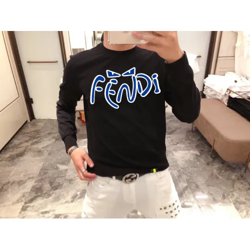 Wholesale Fendi Hoodies Long Sleeved For Men #1402835 $48.00 USD, Wholesale Quality Replica Fendi Hoodies