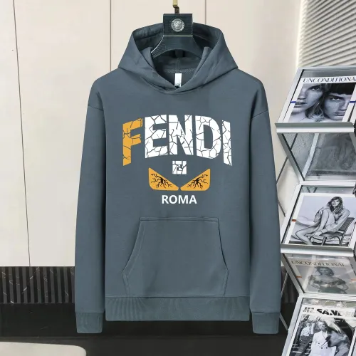 Wholesale Fendi Hoodies Long Sleeved For Men #1403055 $48.00 USD, Wholesale Quality Replica Fendi Hoodies